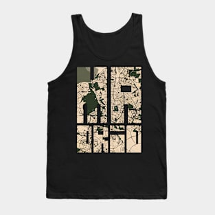 Madrid, Spain City Map Typography - Vintage Tank Top